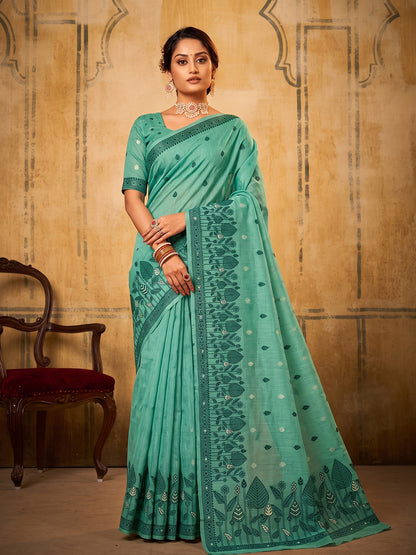 Premium Designer Cotton Sarees For Daily and Office Wear