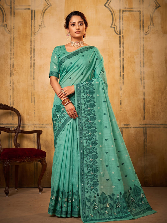 Premium Designer Cotton Sarees For Daily and Office Wear