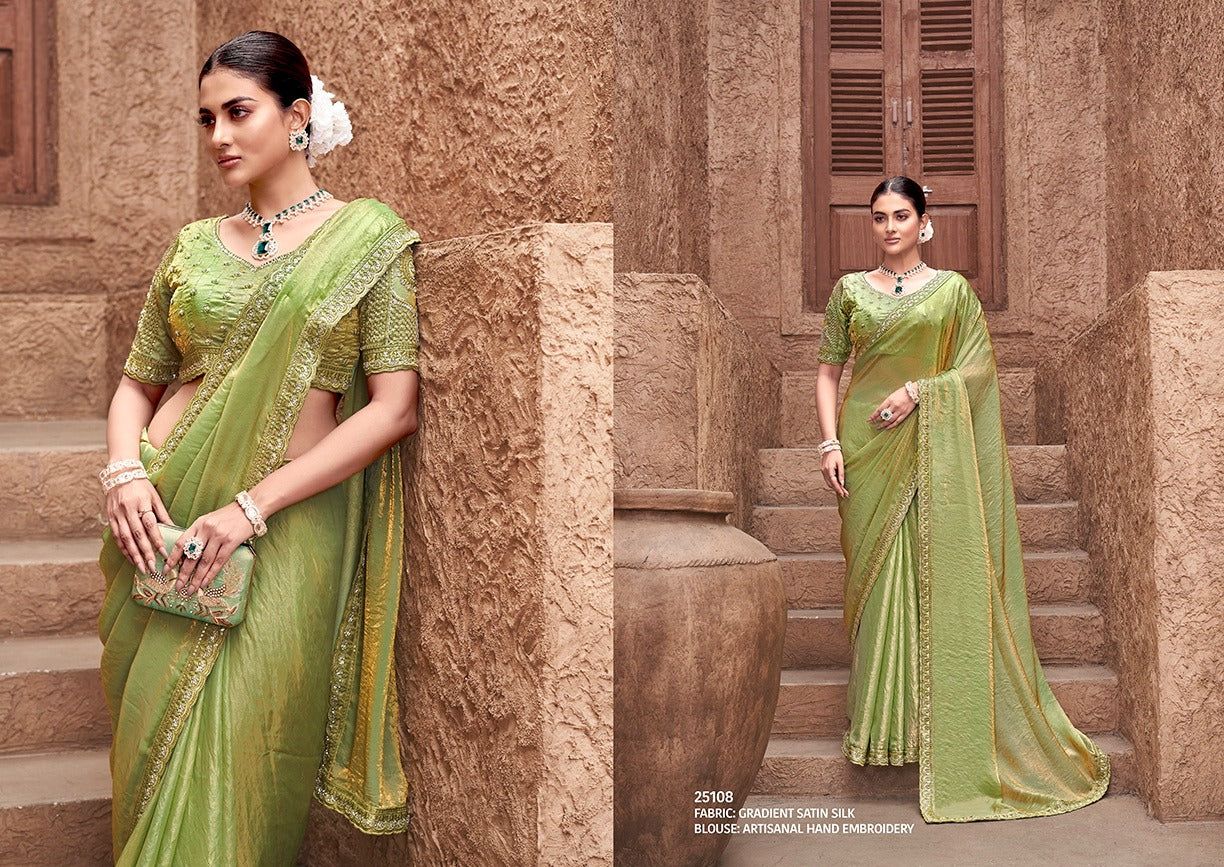 Designer Heavy Ready To Wear Saree for Party Wear - Posyfish.in