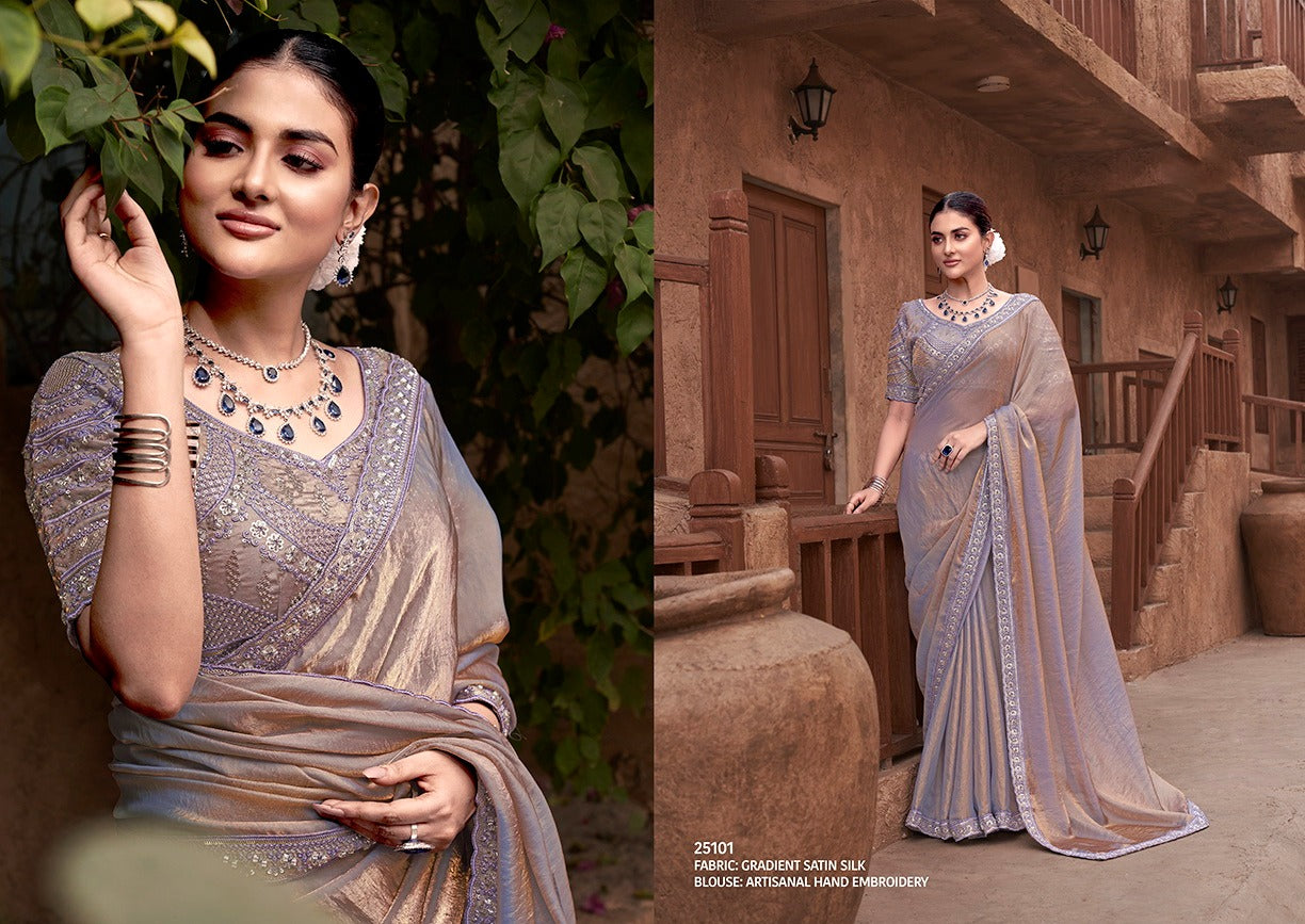 Designer Heavy Ready To Wear Saree for Party Wear - Posyfish.in