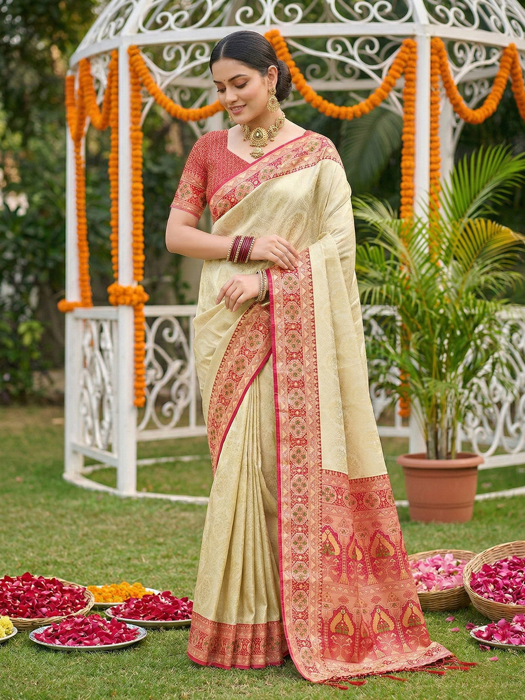 Premium Designer Silk Saree for Women - Elegant & Stylish Attire - Posyfish.in