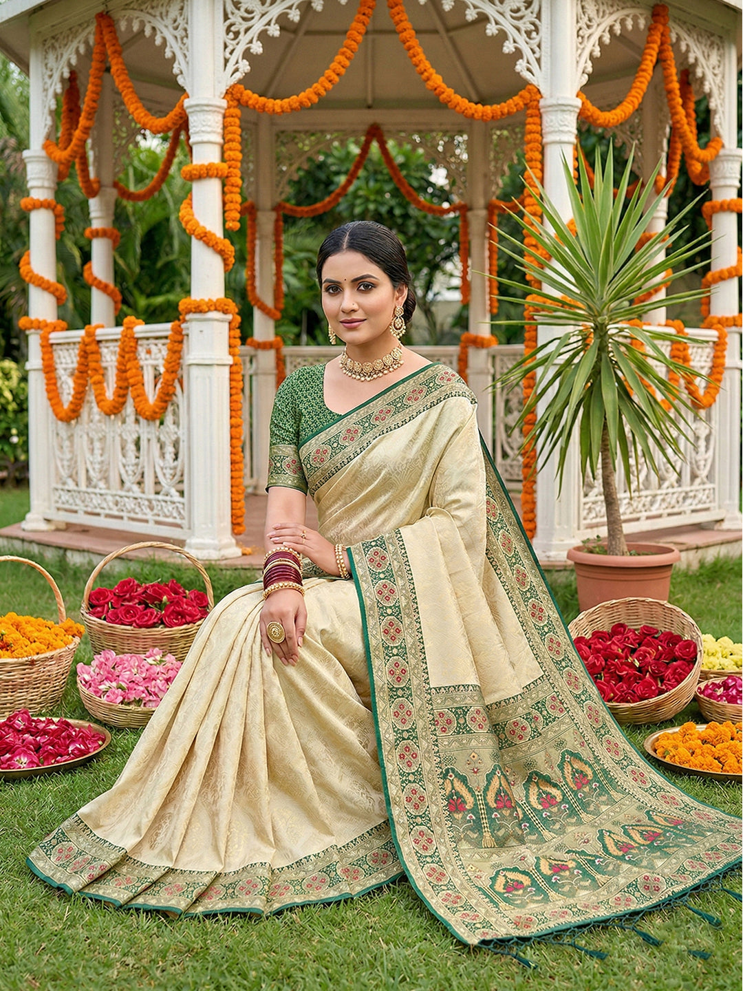 Premium Designer Silk Saree for Women - Elegant & Stylish Attire - Posyfish.in