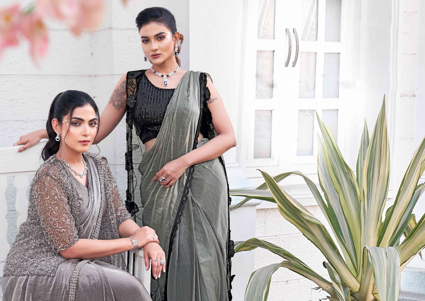 Ophelia New Designer Party Wear Saree - Ready to Wear Elegance - Posyfish.in