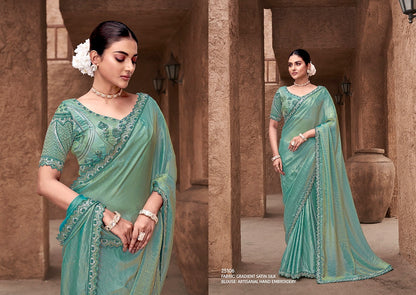 Designer Heavy Ready To Wear Saree for Party Wear - Posyfish.in