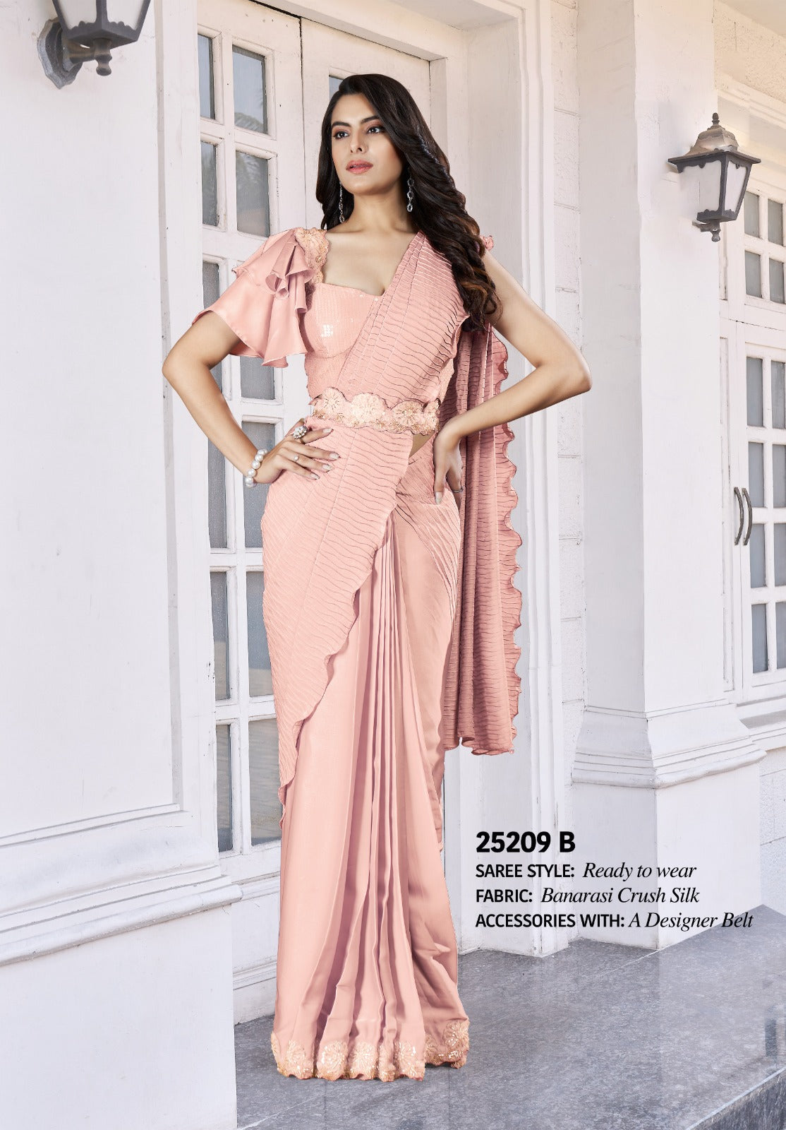 Ophelia New Designer Party Wear Saree - Ready to Wear Elegance - Posyfish.in