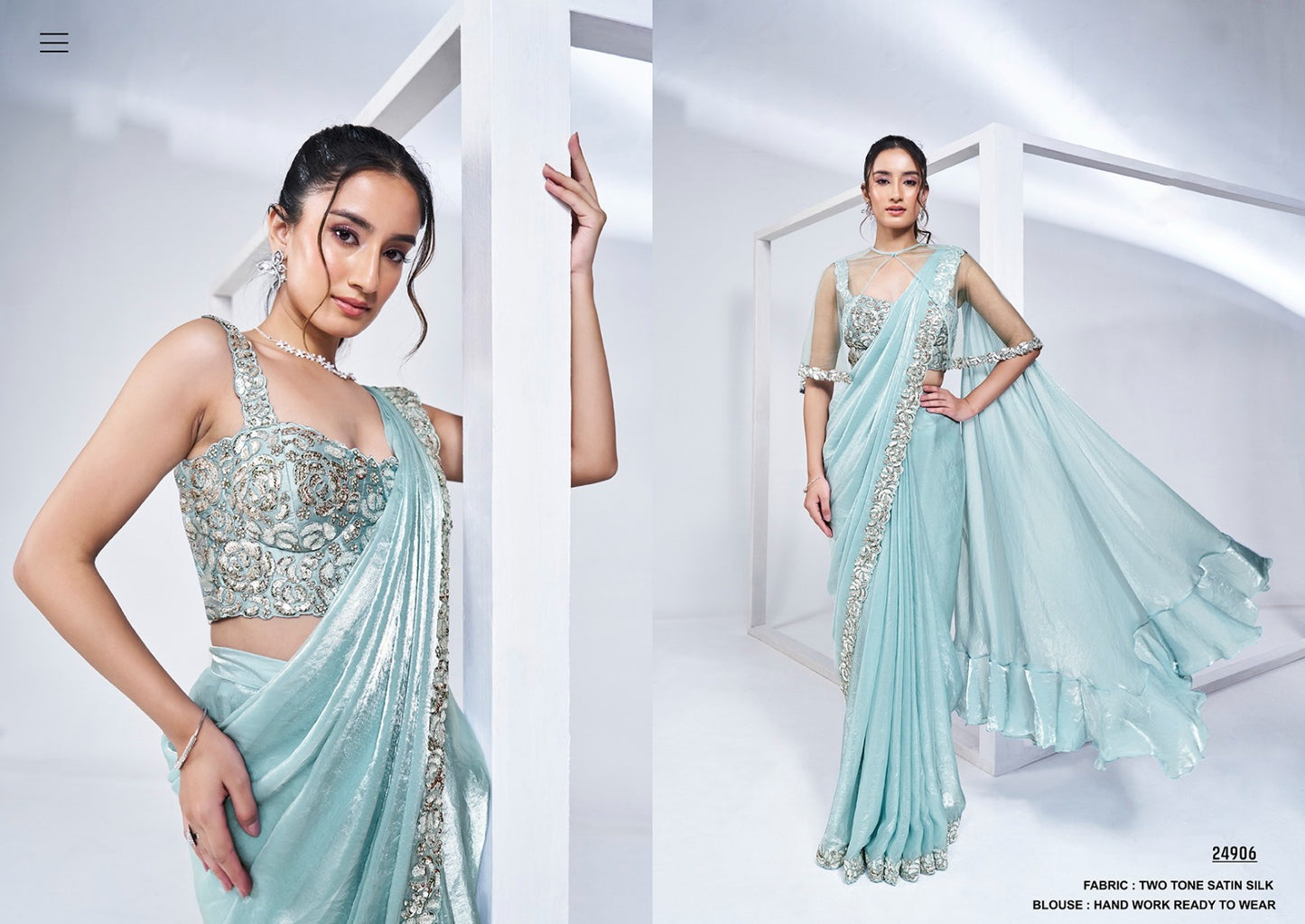Designer Heavy Saree Party Wear for Elegant Occasions - Posyfish.in