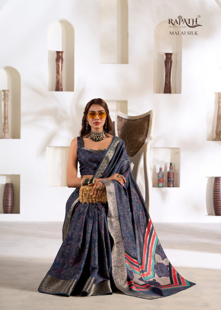 Premium Soft Dola Silk Designer Saree for Women – Elegant Ethnic Wear for Any Occasion - Posyfish.in