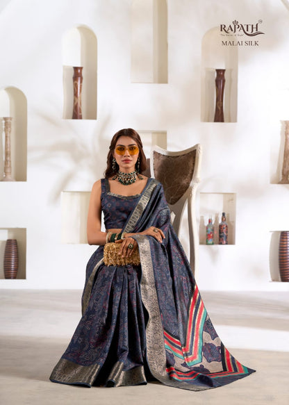 Premium Soft Dola Silk Designer Saree for Women – Elegant Ethnic Wear for Any Occasion - Posyfish.in
