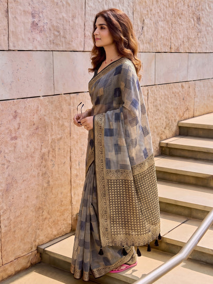 Timeless Cotton Saree with Elegant Prints