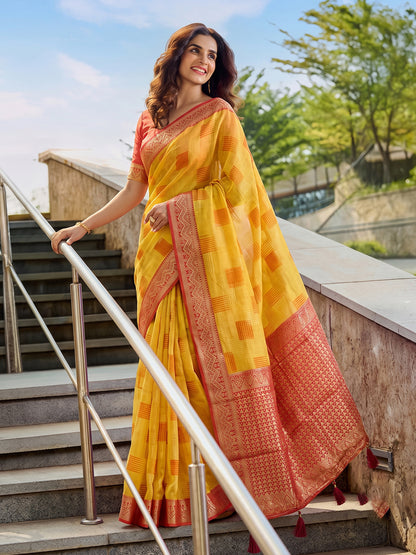 Timeless Cotton Saree with Elegant Prints