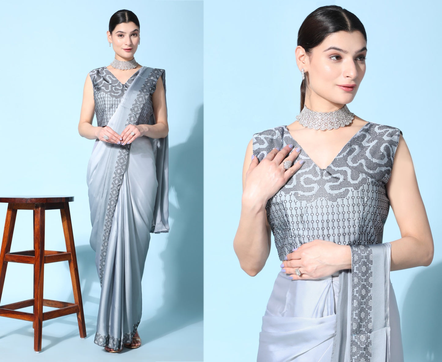 Ready To Wear Designer Saree Collection for Elegant Occasions - Posyfish.in