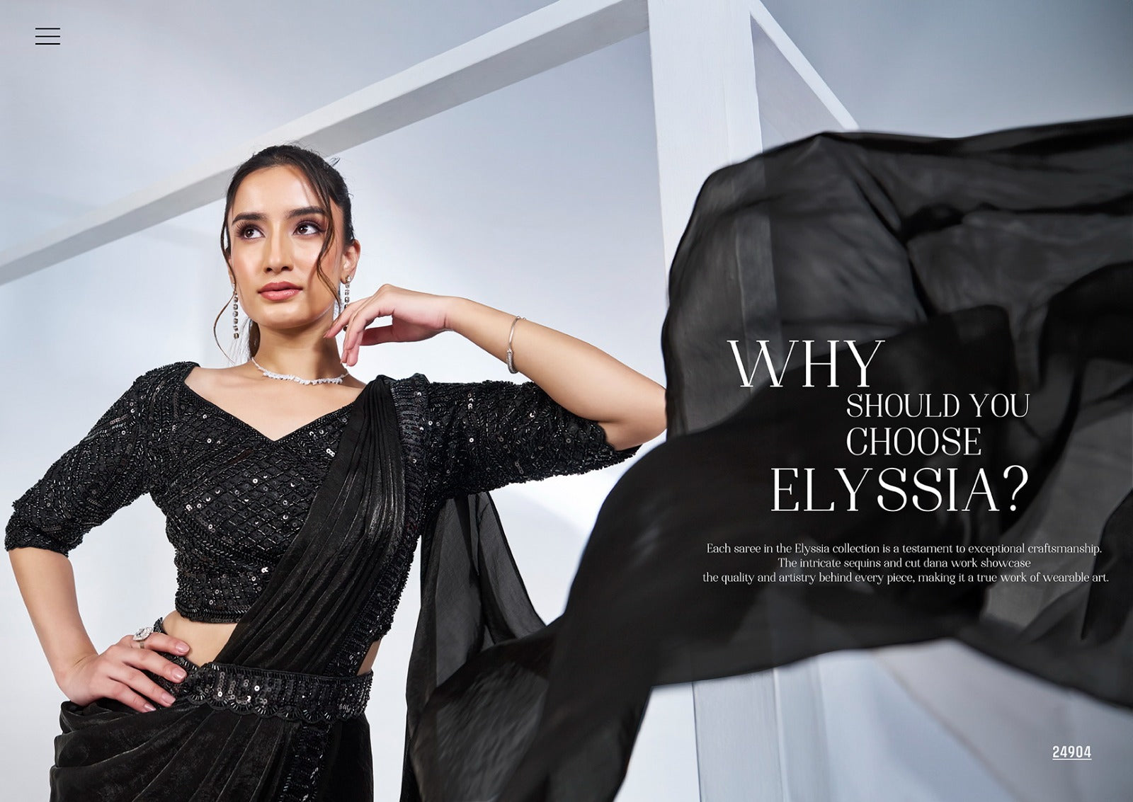 Designer Heavy Saree Party Wear for Elegant Occasions - Posyfish.in