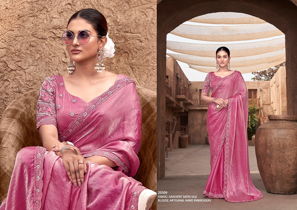 Designer Heavy Ready To Wear Saree for Party Wear - Posyfish.in