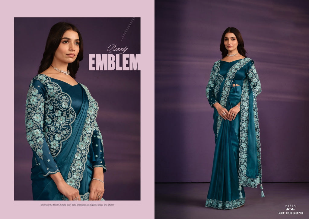 Exotica Designer Heavy Ready To Wear Saree Party Wear Collection - Posyfish.in