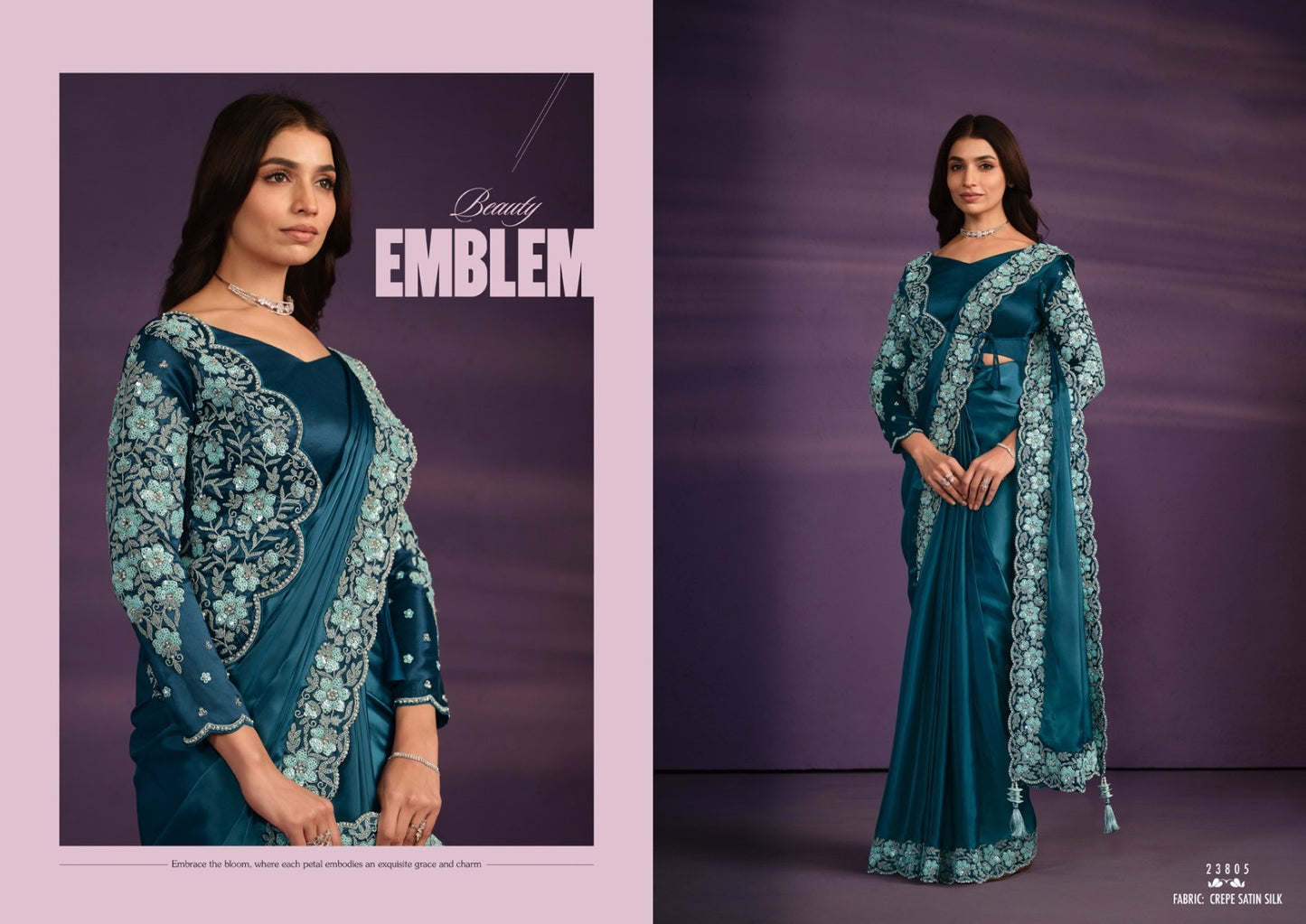 Exotica Designer Heavy Ready To Wear Saree Collection for Stunning Party Wear - Posyfish.in