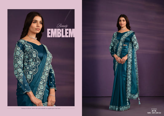 Exotica Designer Heavy Ready To Wear Saree Collection for Stunning Party Wear - Posyfish.in