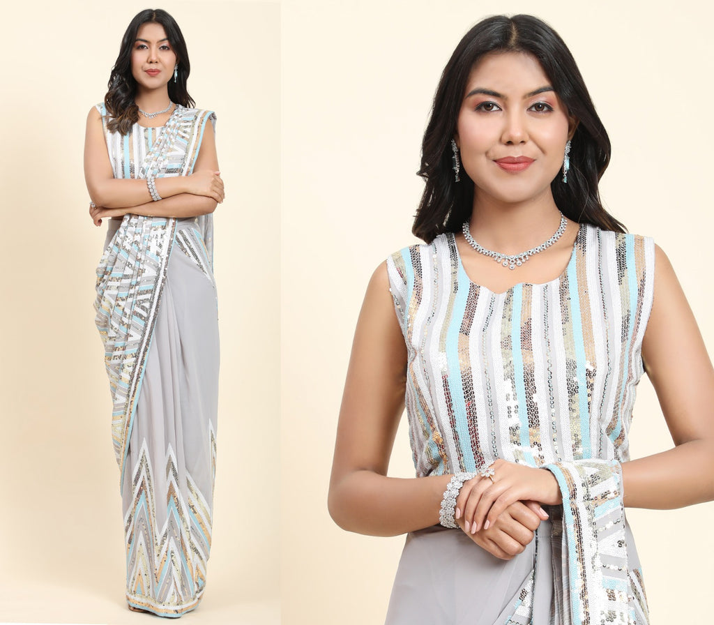 Ready To Wear Designer Saree Collection - Posyfish.in