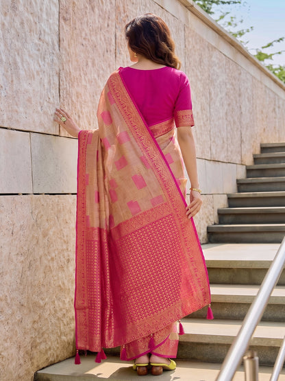 Timeless Cotton Saree with Elegant Prints