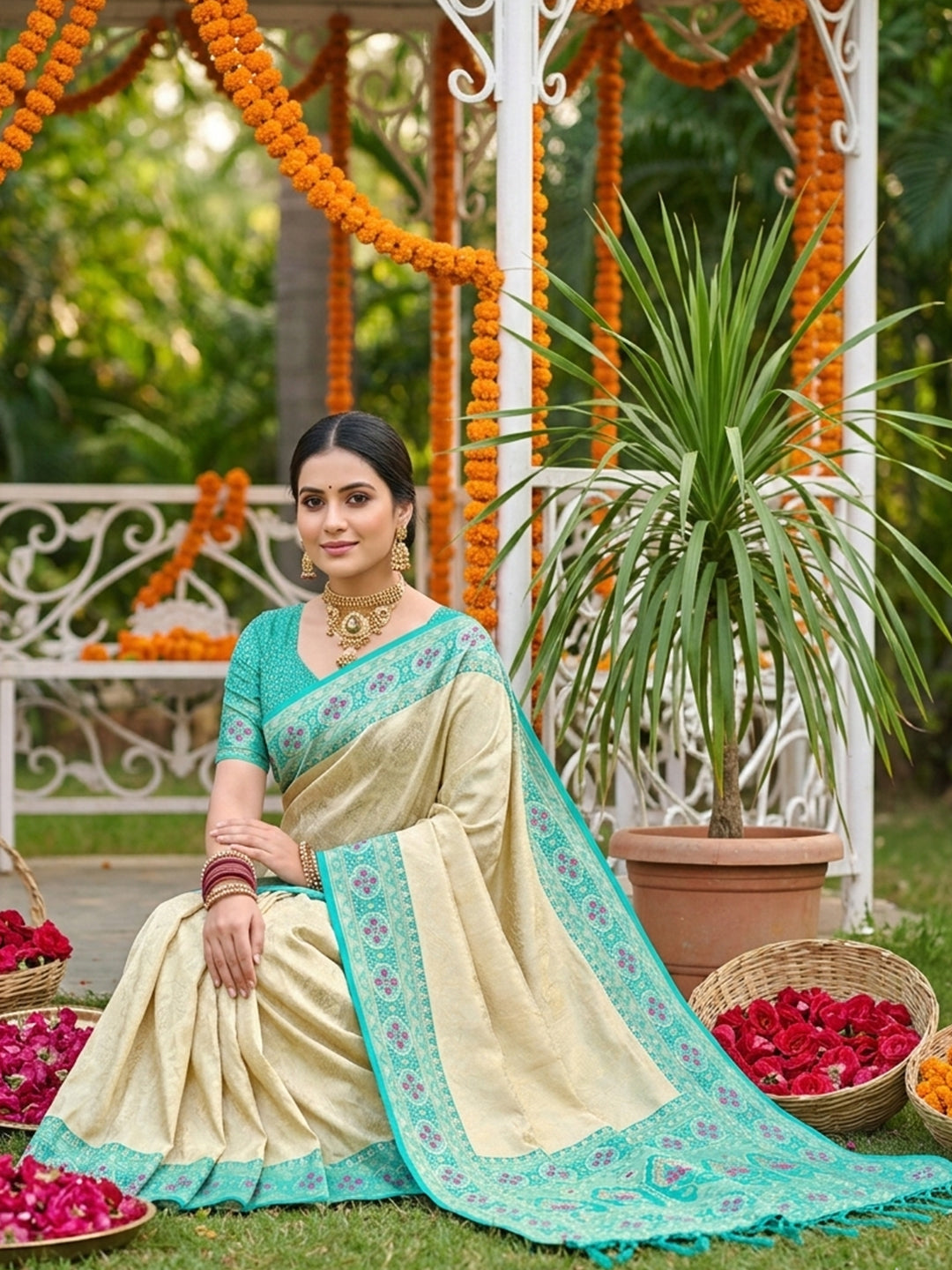 Premium Designer Silk Saree for Women - Elegant & Stylish Attire - Posyfish.in