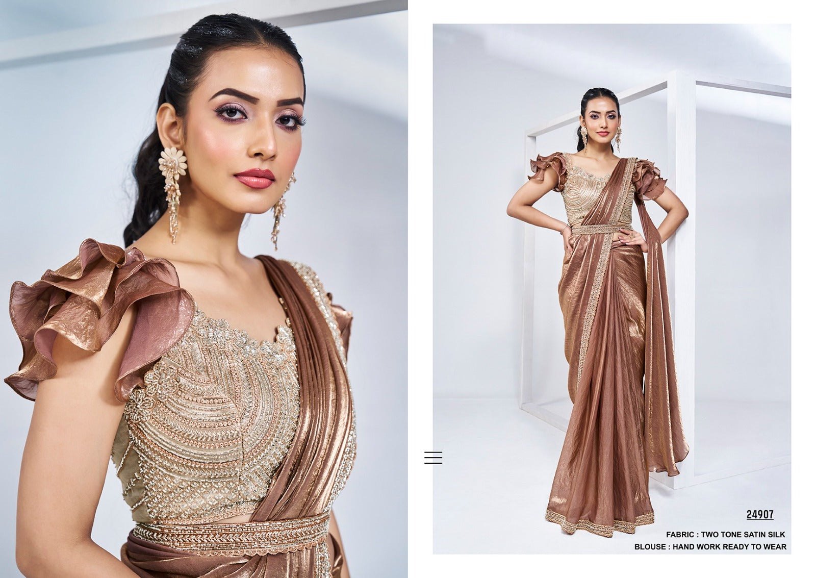 Designer Heavy Saree Party Wear for Elegant Celebrations - Posyfish.in