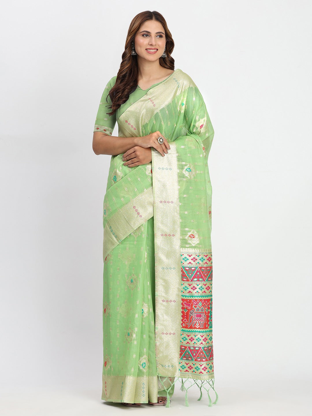 Lightweight Cotton Saree for Office & Daily Wear