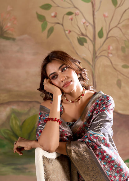 Jamoon Silk Saree - Chic Designer Saree for Classic Elegance - Posyfish.in