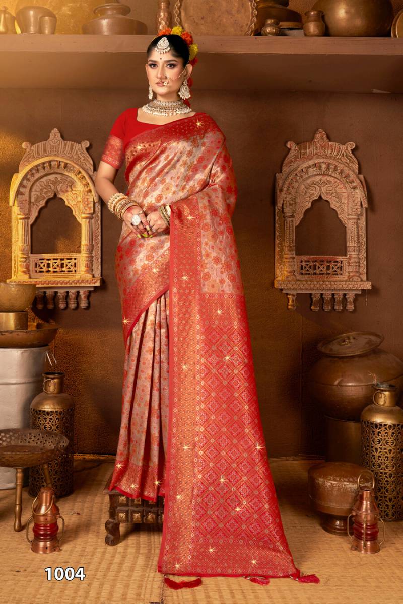 Premium Silk Swarovski Saree for Women - Luxury Ethnic Wear Collection - Posyfish.in