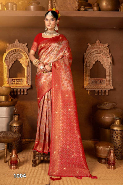 Premium Silk Swarovski Saree for Women - Luxury Ethnic Wear Collection - Posyfish.in