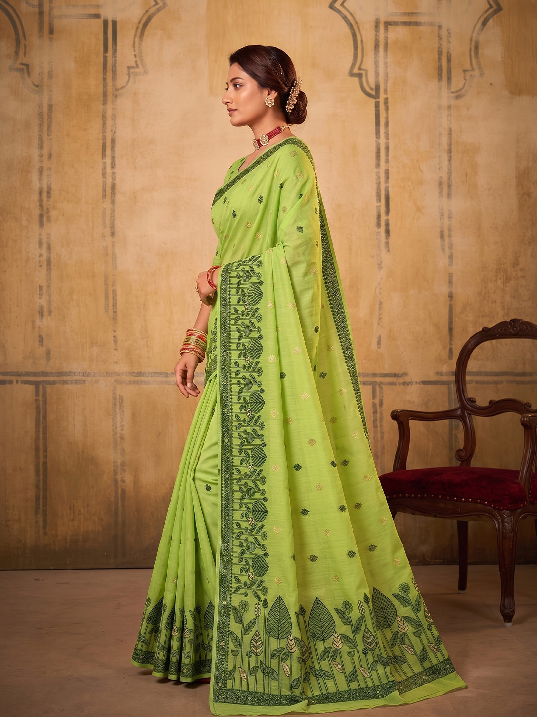 Premium Designer Cotton Sarees For Daily and Office Wear