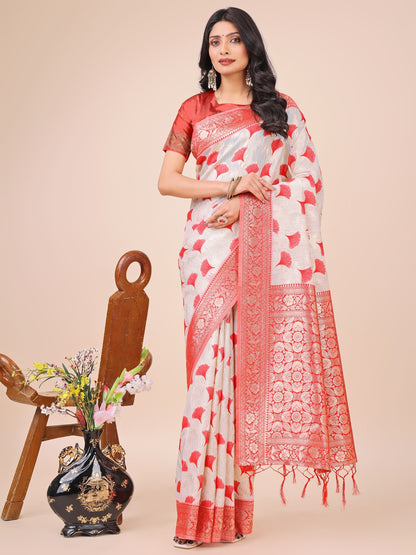 Comfort Fit Printed Cotton Saree for All Occasions