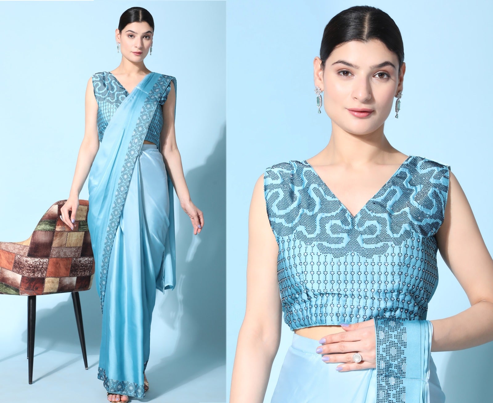 Ready To Wear Designer Saree Collection for Elegant Occasions - Posyfish.in