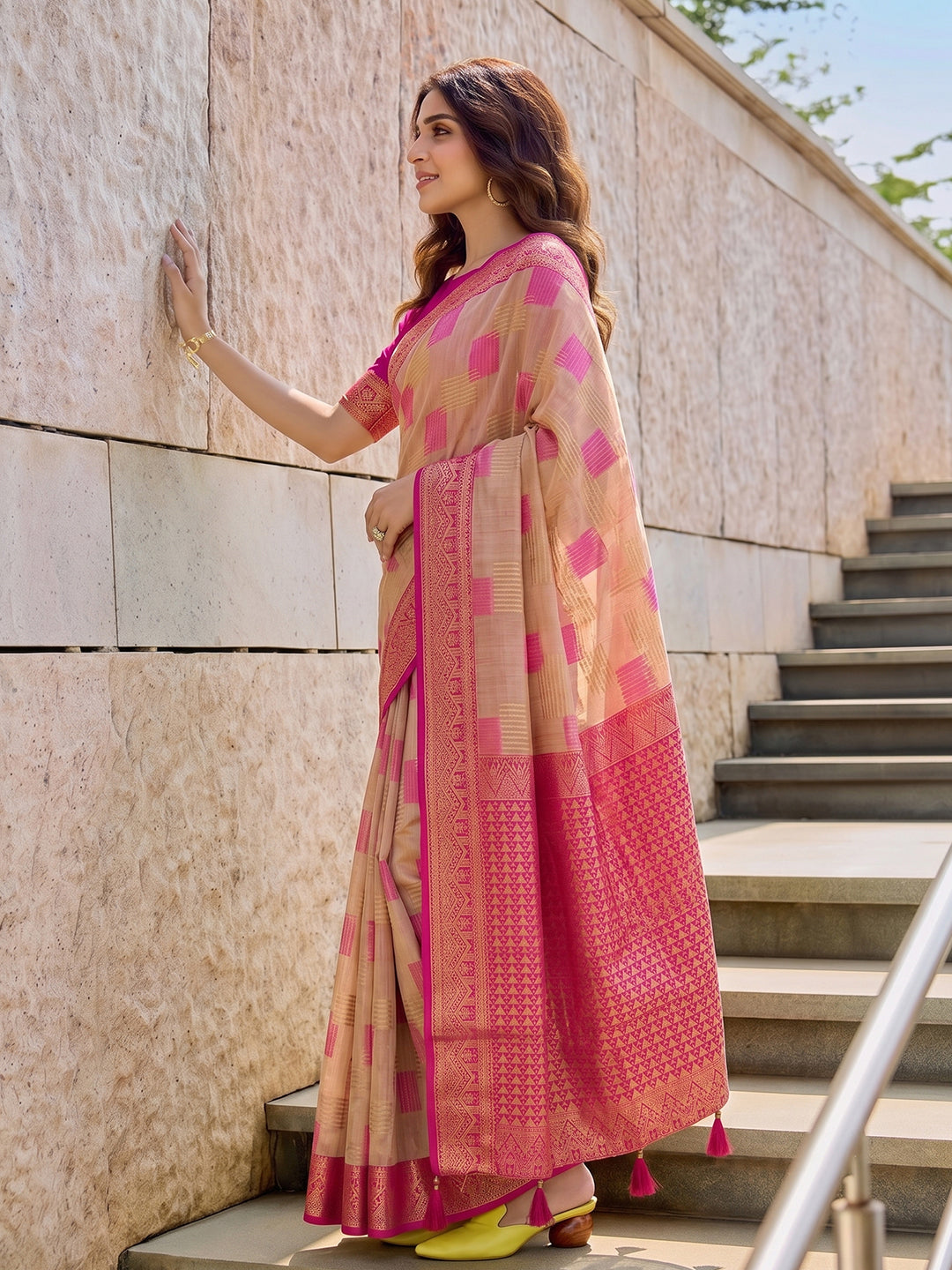 Timeless Cotton Saree with Elegant Prints