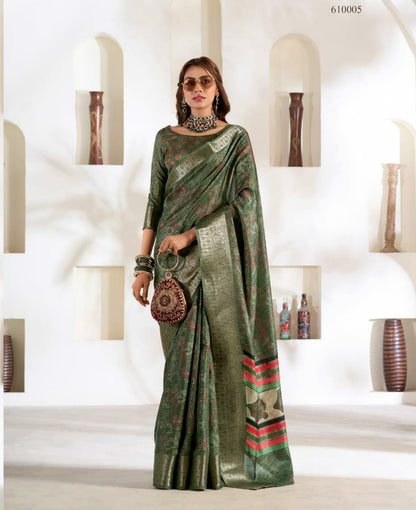 Premium Soft Dola Silk Designer Saree for Women – Elegant Ethnic Wear for Any Occasion - Posyfish.in