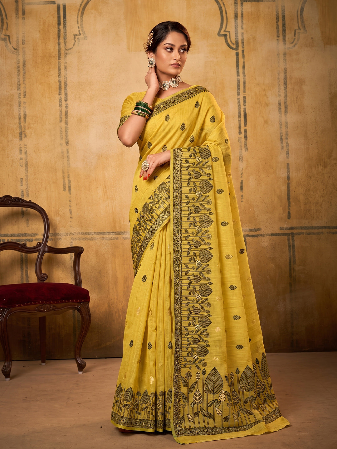 Premium Designer Cotton Sarees For Daily and Office Wear