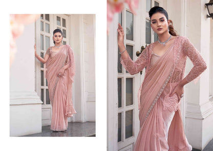 Ophelia New Designer Party Wear Saree - Ready to Wear Elegance - Posyfish.in
