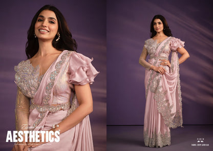 Exotica Designer Heavy Ready To Wear Saree Collection for Stunning Party Wear - Posyfish.in