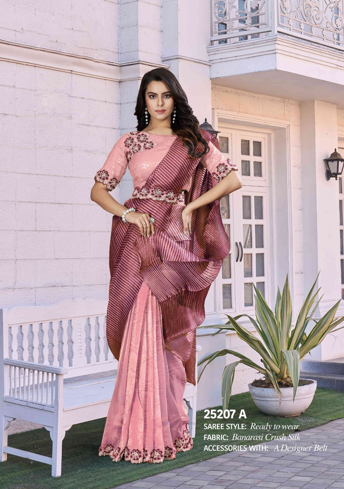 Ophelia New Designer Party Wear Saree - Ready to Wear Elegance - Posyfish.in