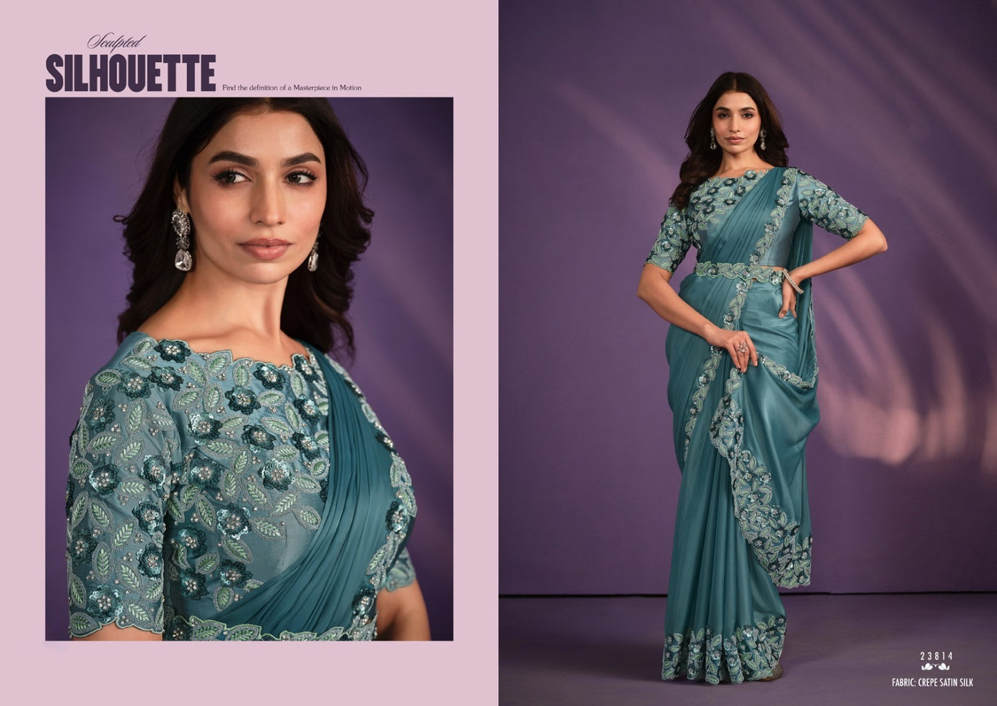 Exotica Designer Heavy Ready To Wear Saree Collection for Stunning Party Wear - Posyfish.in