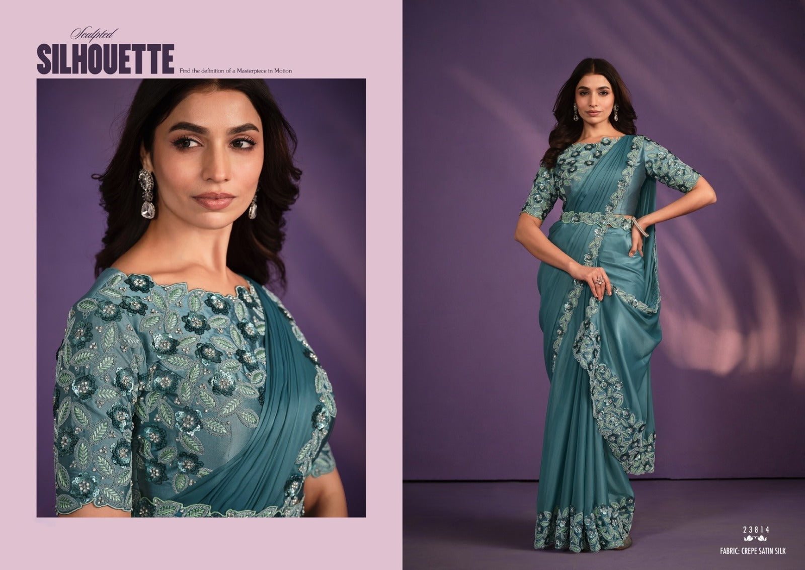 Exotica Designer Heavy Ready To Wear Saree Collection for Stunning Party Wear - Posyfish.in