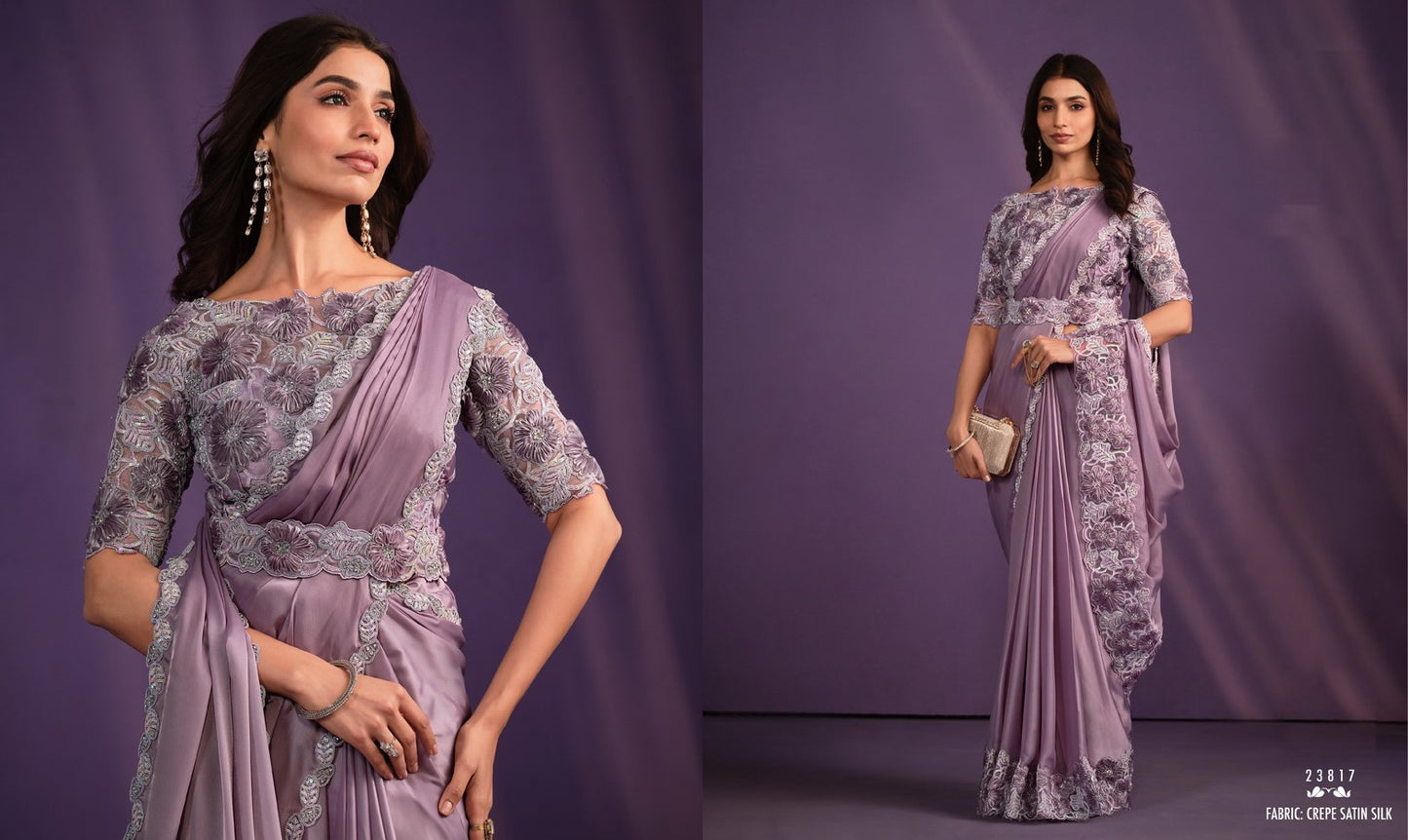 Exotica Designer Heavy Ready To Wear Saree Collection for Stunning Party Wear - Posyfish.in