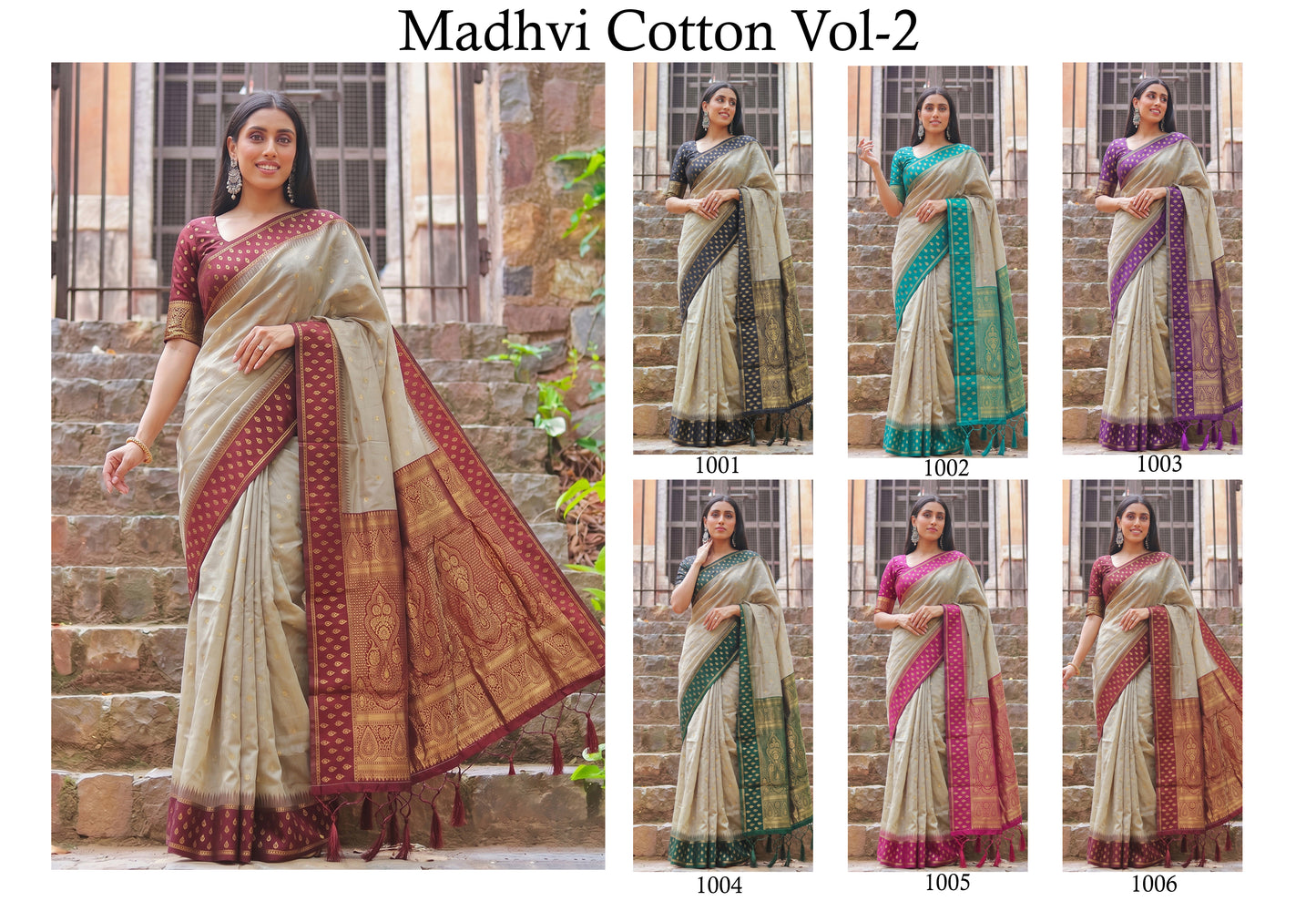 Premium Designer Cotton Sarees