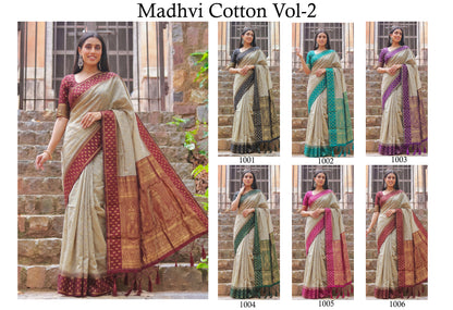 Premium Designer Cotton Sarees