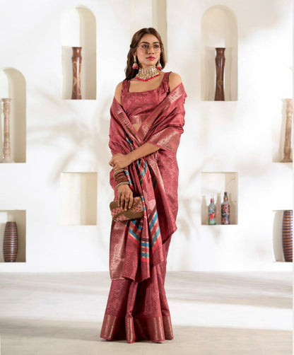 Premium Soft Dola Silk Designer Saree for Women – Elegant Ethnic Wear for Any Occasion - Posyfish.in