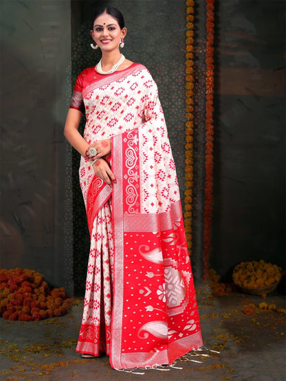 Comfort Fit Printed Cotton Saree Soft, Lightweight & Elegant