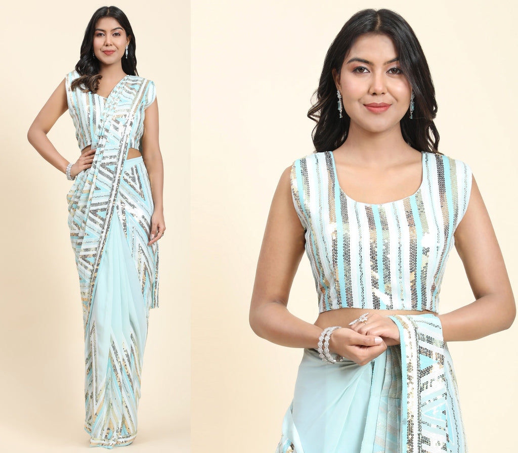Ready To Wear Designer Saree Collection - Posyfish.in
