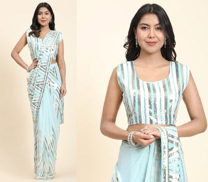 Ready To Wear Designer Saree Collection - Elegance & Style Redefined - Posyfish.in