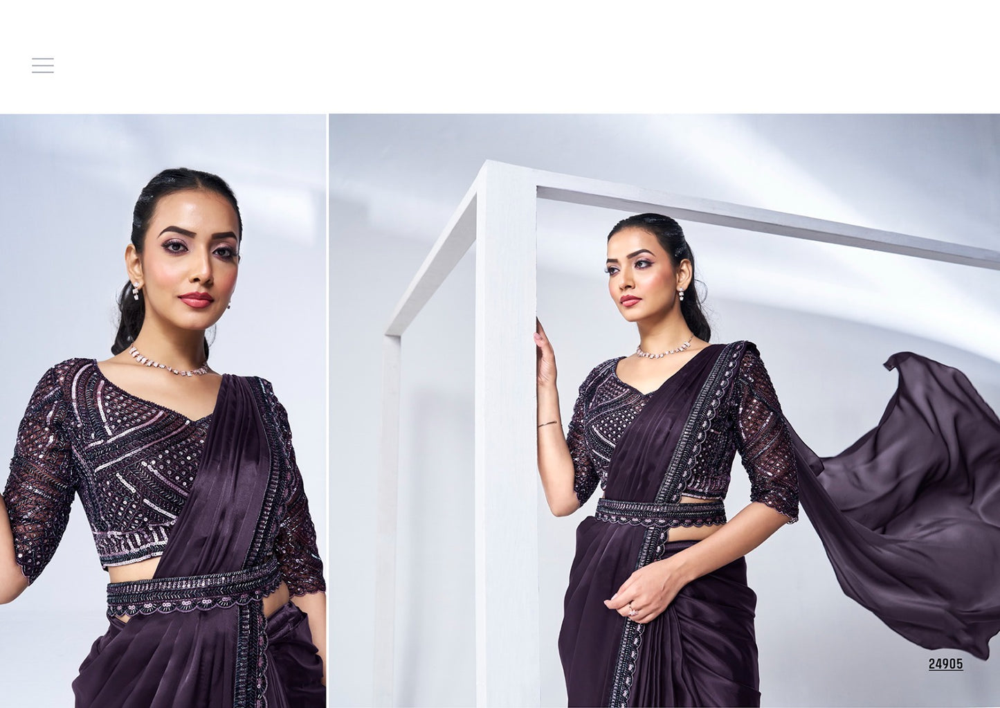 Designer Heavy Party Wear Saree for Elegant Celebrations - Posyfish.in