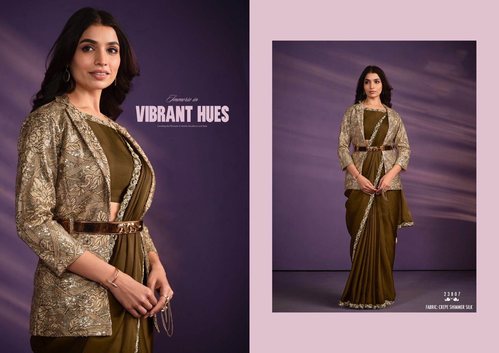 Exotica Designer Heavy Ready To Wear Saree Collection for Stunning Party Wear - Posyfish.in