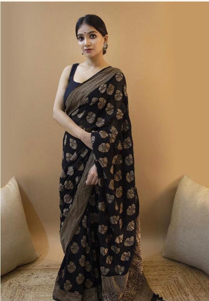 Lichi Silk Jacquard Saree Collection for Elegant Occasions - Posyfish.in