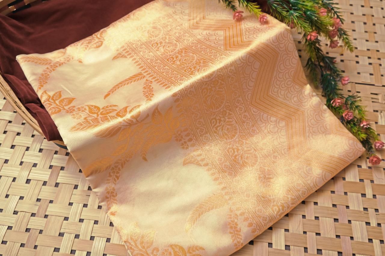 Lichi Silk Jacquard Saree for Festive Elegance - Posyfish.in